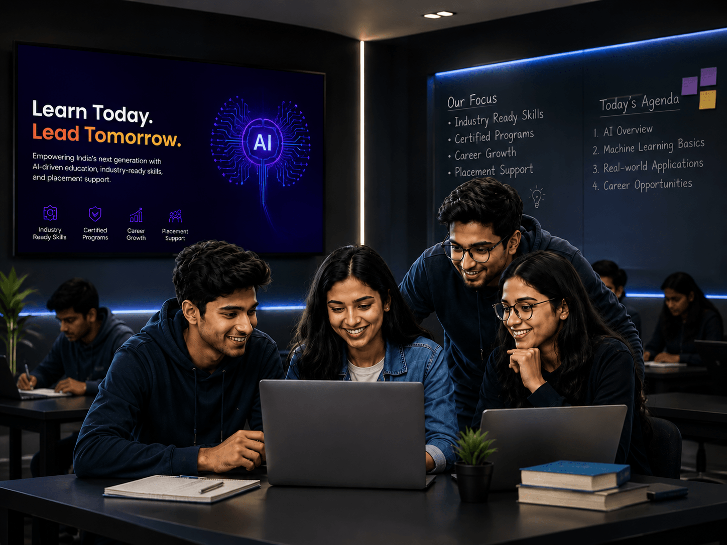 Futuristic AI Technology Background
